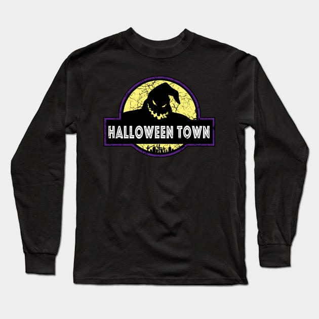 Welcome to Halloween Town Long Sleeve T-Shirt by WMKDesign